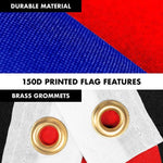 Load image into Gallery viewer, G128 Combo Pack: 6 Feet Tangle Free Spinning Flagpole (Black) Thin Blue and Red Line Flag 3x5 ft Printed 150D Brass Grommets (Flag Included) Aluminum Flag Pole
