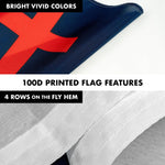 Load image into Gallery viewer, G128  6 Feet Tangle Free Spinning Flagpole (Silver) Christian Brass Grommets Printed 3x5 ft (Flag Included) Aluminum Flag Pole