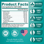 Load image into Gallery viewer, Advanced Calming Chews for Dogs   Hemp Dog Calming Chews   Anxiety Relief with Melatonin   Stress &amp; Separation Anxiety   Sleep Aid   Hip and Joint Supplement Support   Made in USA   70 Treats