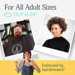 Load image into Gallery viewer, Hair Cutting Cape Barber Cape With Snap Closure 63x57 Large Haircut Cape Salon
