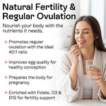 Load image into Gallery viewer, Myo Inositol D Chiro Inositol Supplement for Women Hormone Balance Healthy Ovarian Support 40:1 Myo Inositol Blend with Folate Vitamin D3 B12 &amp; 20 Billion CFU Probiotics 60 Capsules