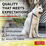 Load image into Gallery viewer, WAUDOG Reflective Cotton Dog Collar Eco Friendly Alt to Nylon Collar for Small Medium and Large Dogs Pet Collar with QR ID Tag Puppy Collar for Large Breed Dogs Adjustable Male Female Dog Collar