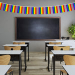 Load image into Gallery viewer, G128 LGBT Rainbow Pride Bunting Banner  Flag 8.2 x 5.5 Inch, Full String 33 Feet  Printed 150D Polyester, Decorations For Bar, School, Festival Events Celebration