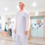 Load image into Gallery viewer, Medical Full Body Suit Disposable Coveralls Paint Suit Large Size 40gsm with Zip