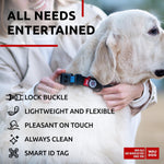 Load image into Gallery viewer, Waterproof Dog Collar 12-19 inch Neck x 1 inch Wide Plastic Buckle Adjustable Dog Collar for Large Dogs Small and Medium Dogs Breakaway Dog Collar Waterproof with Plastic Buckle and QR Dog Tag   Boy &amp; Girl Dog Collars (Black)