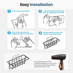 Load image into Gallery viewer, Adhesive Kitchen Sink Sponge Holder   Dish Cloth Hanger   Soap Holder 2 in 1 Kitchen Sink Caddy 304 Stainless Steel Rust Proof Water Proof No Drilling (Black)