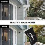 Load image into Gallery viewer, G128 Combo Pack: Flag Pole 6 FT Silver Tangle Free &amp; Come and Take It Rifle Black Flag 3x5 FT Brass Grommets Printed Polyester (Flag Included) Aluminum Flag Pole
