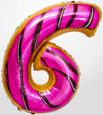Load image into Gallery viewer, Donut Balloon Number 6 for Girls or Boys Birthday Party 40 inch Balloon Decor