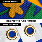 Load image into Gallery viewer, G128 Combo Pack: 6 Ft Tangle Free Spinning Flagpole (Silver) &amp; Nevada Flag 3x5 Ft Printed 150D Polyester, Brass Grommets (Flag Included) Aluminum Flag Pole
