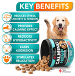 Load image into Gallery viewer, Advanced Calming Chews for Dogs   Hemp Dog Calming Chews   Anxiety Relief with Melatonin   Stress &amp; Separation Anxiety   Sleep Aid   Hip and Joint Supplement Support   Made in USA   70 Treats