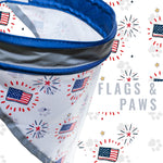 Load image into Gallery viewer, 4th of July Dog Bandana for Large and Small Pets. Reflective Accessories for Walking Camping and Off Leash Exploration 2 Pack.