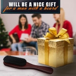 Load image into Gallery viewer, Boar Bristle Beard Brush for Men – 9  Soft Boar Bristle Hair Brush for Slick Back Beards &amp; Mustaches – Ergonomic Handle Non Slip Grip Durable Design Thoughtful Gift for Grooming Enthusiasts