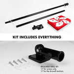 Load image into Gallery viewer, G128 Combo Pack: 6 Ft Tangle Free Spinning Flagpole (Black) &amp; Hong Kong Flag 3x5 Ft Printed 150D Polyester, Brass Grommets (Flag Included) Aluminum Flag Pole