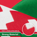 Load image into Gallery viewer, G128 2 Pack: Belarus Belarusian Flag  3x5 Ft  LiteWeave Pro Series Printed 150D Polyester  Country Flag, Vibrant Colors, Brass Grommets, Thicker and More Durable Than 100D 75D Polyester