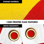Load image into Gallery viewer, G128 Combo Pack: 6 Ft Tangle Free Aluminum Spinning Flagpole (White) &amp; Union of Soviet Socialist Republics USSR Flag 3x5 Ft, LiteWeave Pro Series Printed 150D Polyester  Pole with Flag Included