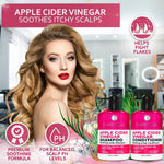 Load image into Gallery viewer, Apple Cider Vinegar Shampoo and Conditioner Set 2 x 8 Fl Oz Sulfate Paraben