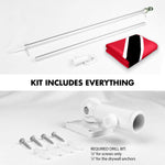 Load image into Gallery viewer, Combo Pack 6 Ft Tangle Free Aluminum Spinning Flagpole and Trinidad and Tobago