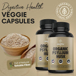 Load image into Gallery viewer, Zealthy Life   Psyllium Husk Capsules All Natural Psyllium Husk Fiber Psyllium Husk Capsule for Gut Health Non GMO &amp; Gluten Free 250 Vegan Capsules   Pack of 2