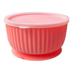 Load image into Gallery viewer, Cat Bowls with Suction Cup 400ml with Silicone Lid — Elevated Silicone Pet Dish with Non Slip Bottom for Dry Food Wet Food and Water — Silicone Water Bowl for Small Dog Rabbit Kittens (Salmon)