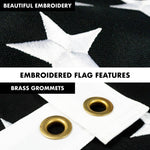 Load image into Gallery viewer, G128  6 Feet Tangle Free Spinning Flagpole (Black) Thin Blue Line Flag Brass Grommets Spun Polyester 3x5 ft (Flag Included) Aluminum Flag Pole