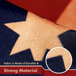Load image into Gallery viewer, G128 3 Pack: Bennington 76 TeaStained Flag  3x5 Ft  LiteWeave Pro Series Printed 300D Polyester  Historical Flag, Vibrant Colors, Brass Grommets, Thicker and More Durable Than 100D 75D Polyester