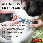 Load image into Gallery viewer, Reflective Cotton Dog Collar Eco Friendly Alt to Nylon Collar for Small Medium and Large Dogs Pet Collar with QR ID Tag   Puppy Collar for Large Breed Dogs   Adjustable Male Female Dog Collar