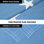 Load image into Gallery viewer, G128 Combo Pack: 6 Ft Tangle Free Aluminum Spinning Flagpole (White) &amp; Micronesia Micronesian Flag  3x5 Ft LiteWeave Pro Series Printed 150D Polyester  Pole with Flag Included