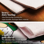 Load image into Gallery viewer, G128 Combo Pack: Garden Flag Stand Black 36 in x 16 in &amp; Garden Flag Happy St. Patrick's Day Decoration Decoration Three Leprechaun Gnomes 12x18 DoubleSided Burlap Fabric