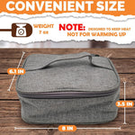 Load image into Gallery viewer, Insulated Lunch Bag Small Lunch Box for Women Men 3.5 x 7.09 x 5.12 inch with Heat Resistant 3 Layers Fabric Thermo Reflective Lining Keeps Food Warm for 4 to 6 Hours Designed for Work or Travel