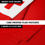 Load image into Gallery viewer, G128 Combo Pack: 6 Ft Tangle Free Aluminum Spinning Flagpole (Black) &amp; Tonga Tongan Flag 3x5 Ft, LiteWeave Pro Series Printed 150D Polyester  Pole with Flag Included