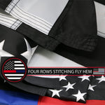 Load image into Gallery viewer, G128 Combo Pack: USA American Flag 3x5 Ft Embroidered Stars &amp; Thin Blue Line and Thin Red Line Flag 3x5 Ft Embroidered