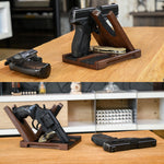 Load image into Gallery viewer, Wood Pistol Rack for Gun Safe Gun Storage for Handguns Revolvers Gun Safe