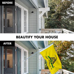 Load image into Gallery viewer, G128  6 Feet Tangle Free Spinning Flagpole (Silver) Gadsden Flag Brass Grommets Spun Polyester 3x5 ft (Flag Included) Aluminum Flag Pole