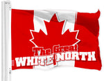 Load image into Gallery viewer, G128 Combo Pack: American USA Flag 3x5 Ft &amp; Canada Canadian The Great White North Flag 3x5 Ft  Both LiteWeave Pro Series Printed 150D Polyester, Brass Grommets