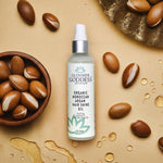 Load image into Gallery viewer, Organic Hair Shine Spray with Moroccan Argan Oil 4 fl oz Papaya Mango Scent