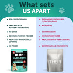 Load image into Gallery viewer, Calming Chews for Dogs 70 Treats Anxiety Relief Treats with Hemp Oil Turmeric