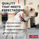 Load image into Gallery viewer, Nylon Dog Collar 14-23 inch Neck x 1 inch Wide Adjustable Dog Collar for Large Dogs Small &amp; Medium Dogs Breakaway Puppy Collars for Large Breed Dogs Boy &amp; Girl Dog Collars with Durable Plastic Buckle and QR Dog Tag