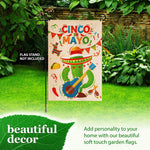 Load image into Gallery viewer, G128 Garden Flag Cinco De Mayo Cactus Double Sided 12x18 Blockout Fabric  Outdoor Seasonal Holiday Home Yard Decor