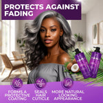 Load image into Gallery viewer, Purple Shampoo and Conditioner Set 14 Fl Oz Set of 2 Sulfate Free Formula for Women and Men For Toning and Balancing Brassy Blonde Silver and Gray Hair