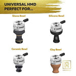 Load image into Gallery viewer, Hookah Bowl Set Premium Stone Black Bowl Shisha Bowl with Cover Heat Holder