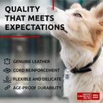 Load image into Gallery viewer, Ultra Soft Rolled Leather Dog Collar 15-19 inch Neck Soft Padded Dog Collars for Medium Dogs Puppy Collars for Large Breed Dogs Male and Female Dog Collar