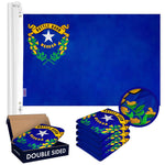 Load image into Gallery viewer, Nevada NV State Flag 3x5 Ft 5Pack Doublesided Embroidered Polyester By G128