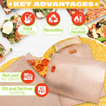 Load image into Gallery viewer, 12Pcs Non Stick Toaster Bags Reusable – 6.7 x7.5  Grilled Cheese Bags Heat Resistant &amp; Easy to Clean  Mess Free Toasting Sandwiches Panini &amp; More  Compatible with Toaster Oven Microwave &amp; Grill