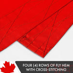 Load image into Gallery viewer, G128 Combo Pack: American USA Flag ToughWeave Series 5x8 Ft Single Sided &amp; Canada Canadian Flag Double Sided 5x8 Ft Double ToughWeave Series  Both Embroidered Polyester, Brass Grommets