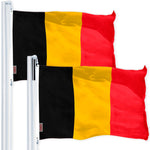 Load image into Gallery viewer, Belgium Belgian Flag 3x5 Ft 2Pack 150D Printed Polyester By G128