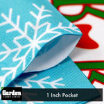 Load image into Gallery viewer, G128 Combo Pack: Garden Flag Stand Black 36x16 Inch &amp; Garden Flag Merry Christmas Penguin with Candy Cane 12x18 Inch