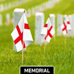 Load image into Gallery viewer, G128 30 Pack Handheld England English Stick Flags  12x18 In  Printed 150D Polyester, Country Flag, Solid Wooden Stick, Spear Gold Tip