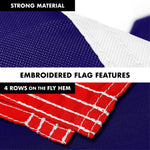Load image into Gallery viewer, G128 Combo Pack: 6 Ft Tangle Free Aluminum Spinning Flagpole (White) &amp; Iowa IA Deluxe State Flag 3x5 Ft, ToughWeave Series Embroidered 300D Polyester  Pole with Flag Included