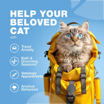 Load image into Gallery viewer, Cat Calming Treats  Hemp Calming Care for Cats  Cat Melatonin Soft Chews with Hemp Seed Oil and Probiotics  Cat Anxiety Relief  Storms, Travel, Grooming, Separation  Calming Chews for Cats