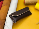 Load image into Gallery viewer, Leather Glasses Case Eyeglass Case Sunglass Case Genuine Leather Slim Glasses